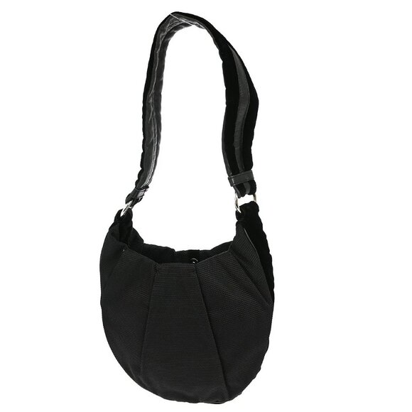 YVES SAINT LAURENT BLACK VELVET SHOULDER BAG 119960.212792 NQ02240 BN01 - Picture 2 of 8